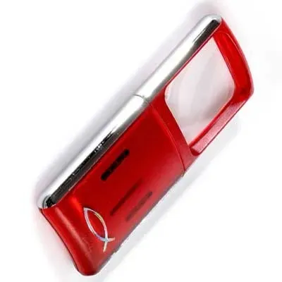 LOUPE AVEC LED 4.5 X 11.5 CM ROUGE - 31101