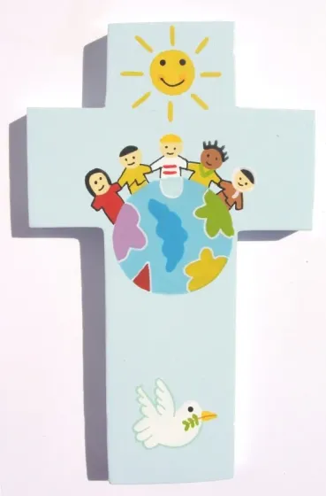 CROIX ENFANTS MONDE PM BLEU 101