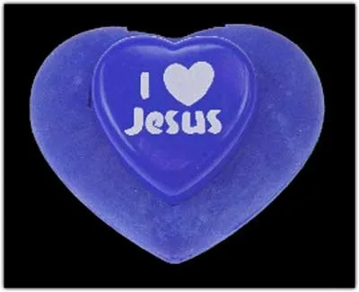GOMME COEUR AVEC SON TAILLE CRAYON BLEU