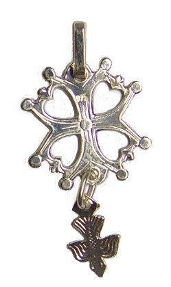 CROIX HUGUENOTE ARGENT 15MM - 4141