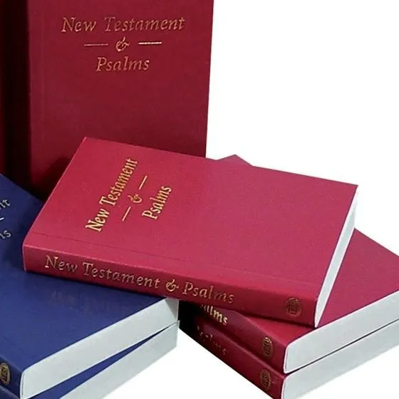ANGLAIS NOUVEAU TESTAMENT PSAUMES KJV 42A MINI ROUGE -