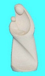 VIERGE ET ENFANT 12.5CM WB880