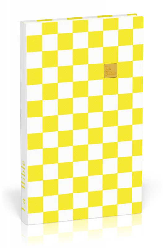 BIBLE SEGOND 21 SLIM SOUPLE DAMIERS JAUNE