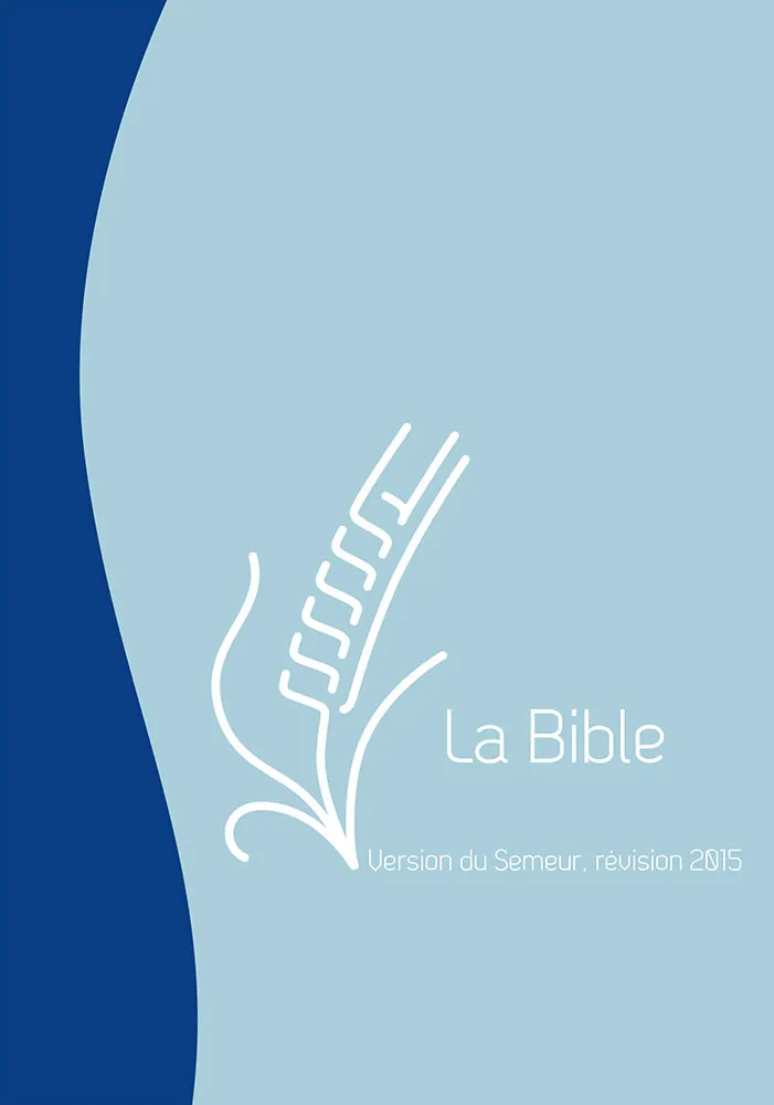 BIBLE SEMEUR 2015 SOUPLE VIVELLA DUO MARINE BLEU CIEL + ZIP