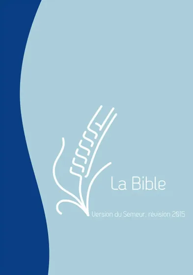 BIBLE SEMEUR 2015 SOUPLE VIVELLA DUO MARINE BLEU CIEL + ZIP