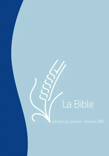 BIBLE SEMEUR 2015 SOUPLE VIVELLA DUO MARINE BLEU CIEL + ZIP