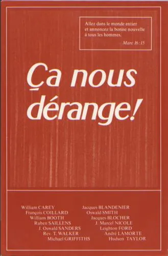 CA NOUS DERANGE !