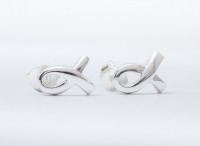 BOUCLE D'OREILLES ICHTUS EN ARGENT BRILLANT 1CM - 6517