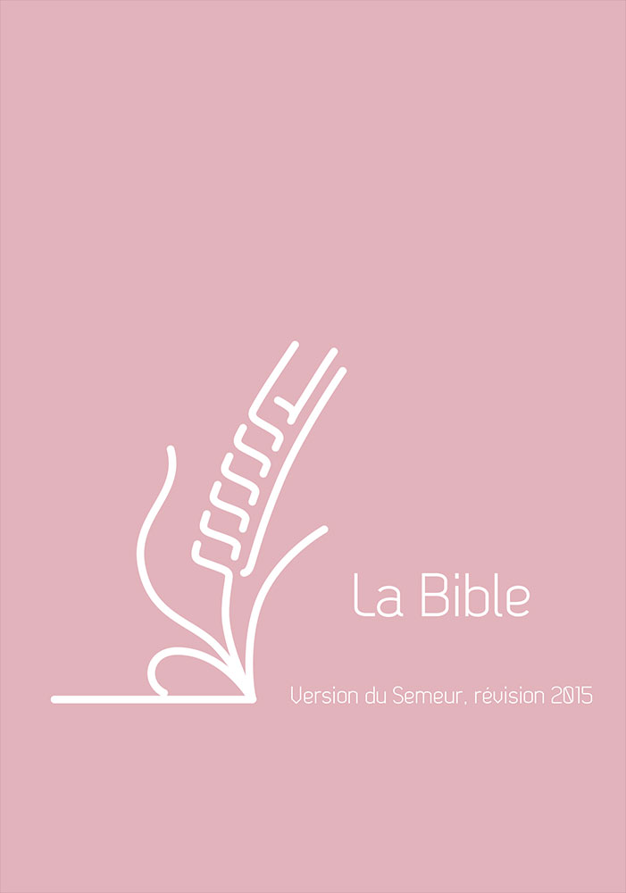 BIBLE SEMEUR 2015 SOUPLE VIVELLA ROSE + ZIP