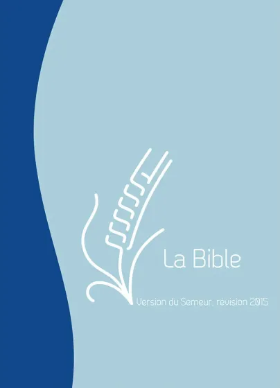 BIBLE SEMEUR 2015 SOUPLE VIVELLA DUO MARINE BLEU CIEL