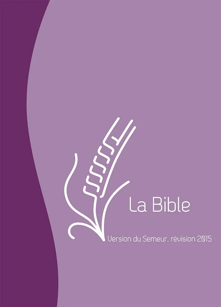 BIBLE SEMEUR 2015 SOUPLE VIVELLA DUO VIOLETTE MAUVE