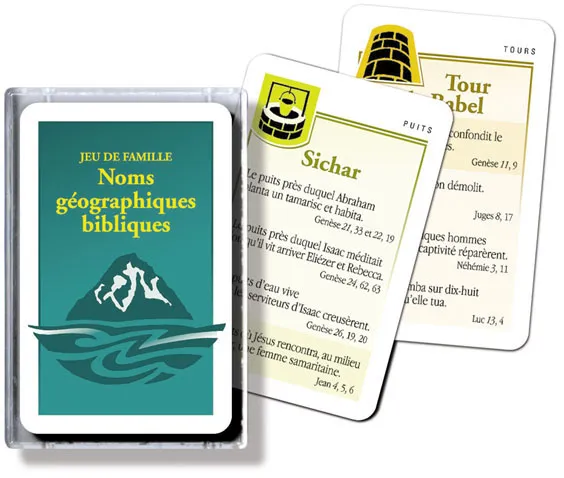 JEU DE FAMILLE NOMS GEOGRAPHIQUES BIBLIQUES