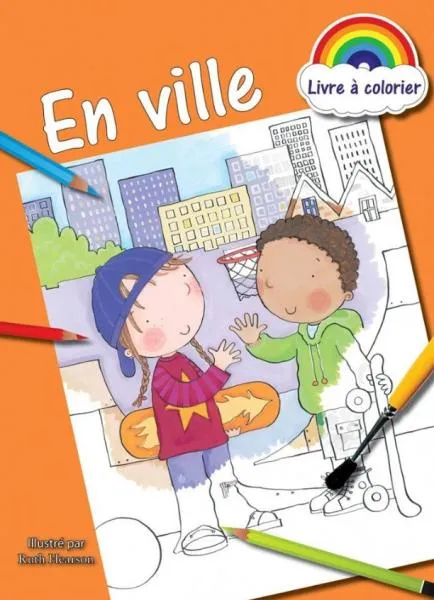 LIVRE A COLORIER - EN VILLE