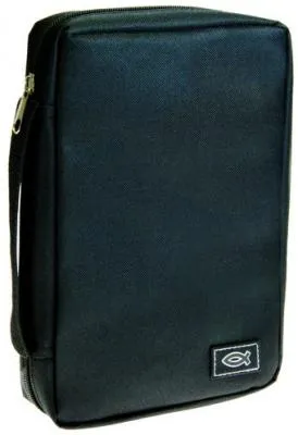 POCHETTE BIBLE ICHTUS NOIRE - MEDIUM
