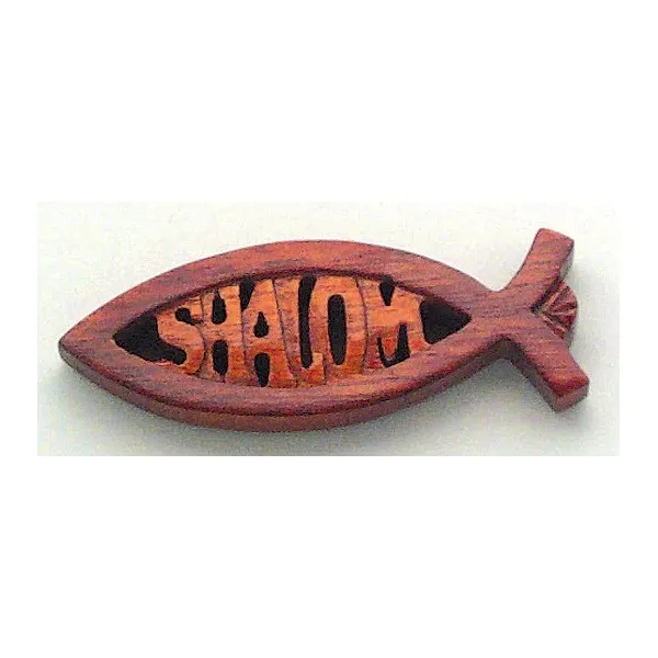 POISSON SHALOM BOIS MAGNET
