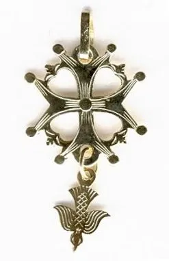 CROIX HUGUENOTE OR 25 MM 4541