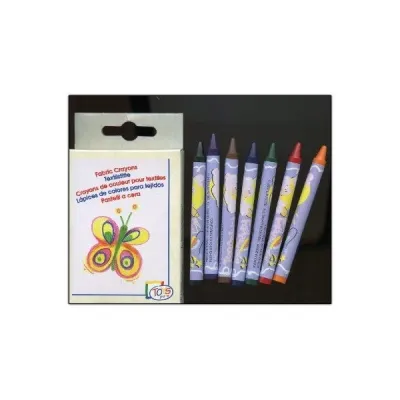 CRAYONS DE COULEURS POUR TEXTILES (8 COULEURS)