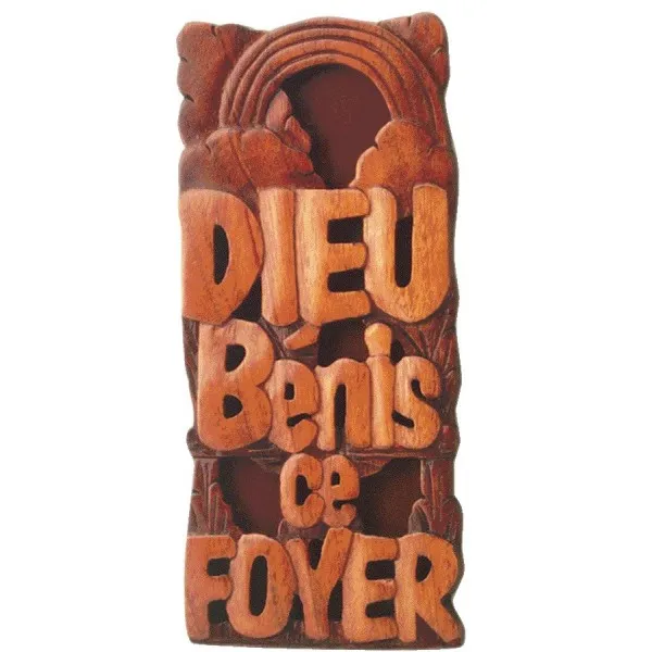 DIEU BENIS CE FOYER BOIS MV47F