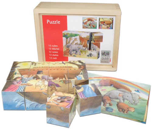PUZZLES EN BOIS 12 CUBES