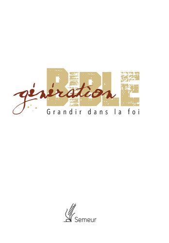 GENERATION BIBLE RIGIDE BLANCHE TR OR