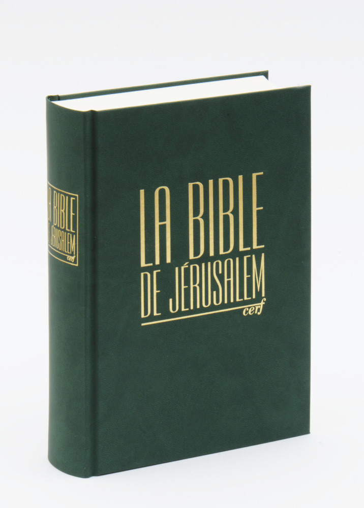 BIBLE DE JERUSALEM COMPACTE RELIE VERTE
