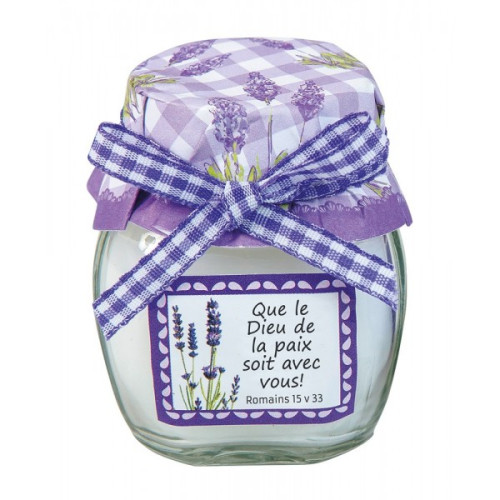 BOUGIE PARFUMEE A LA LAVANDE H6CM ROM 15V33