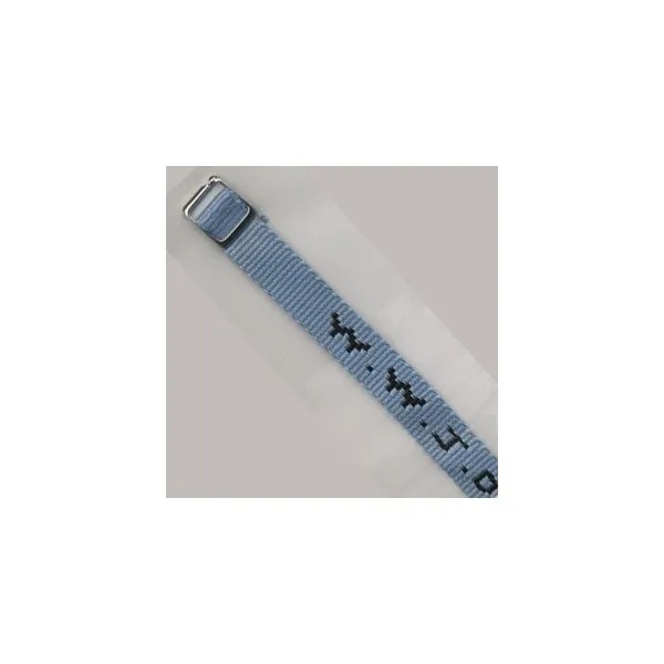PORTE-CLES TISSE W.W.J.D. BLEU