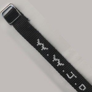 BRACELET TISSE W.W.J.D. NOIR