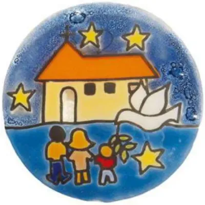 PLAQUE VERRE EGLISE D8CM ET23B