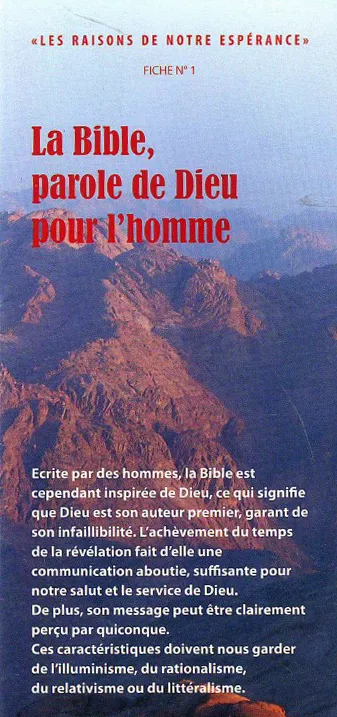 BIBLE PAROLE DE DIEU POUR L'HOMME