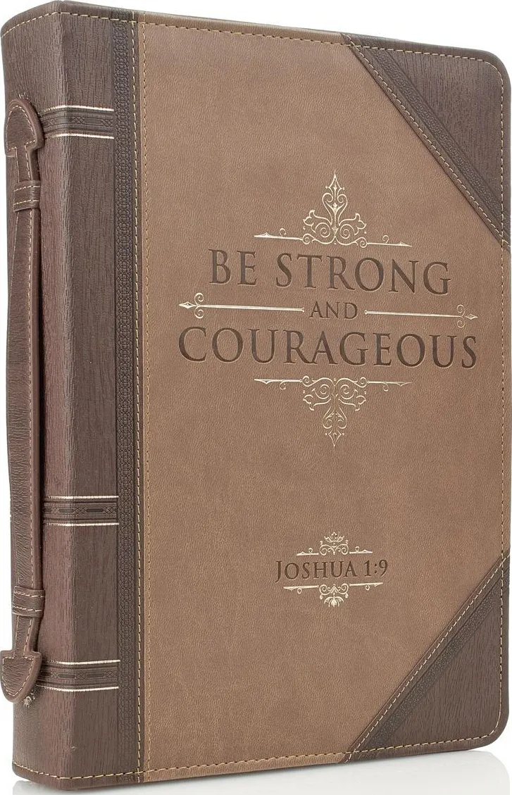 POCHETTE BIBLE LARGE STRONG COURAGEOUS