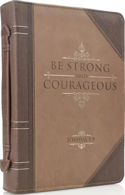 POCHETTE BIBLE LARGE STRONG COURAGEOUS