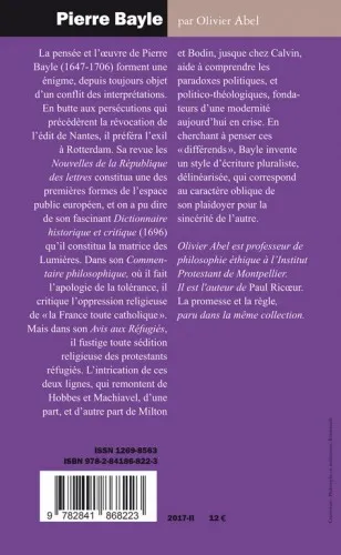 PIERRE BAYLE LES PARADOXES POLITIQUES