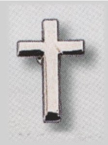 MINI BROCHE CROIX ARGENTE