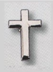 MINI BROCHE CROIX ARGENTE