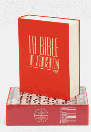 BIBLE DE JERUSALEM MAJOR TOILE ROUGE AVEC COFFRET