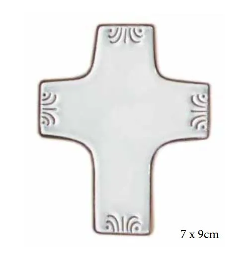 CROIX CERAMIQUE BLANC