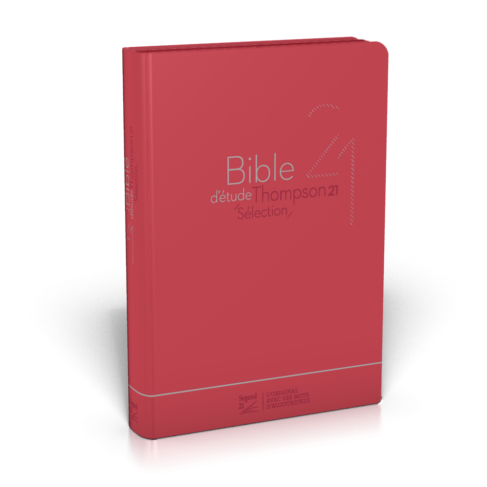 BIBLE D'ETUDE THOMPSON 21 SELECTION SOUPLE ROUGE ZIPPER
