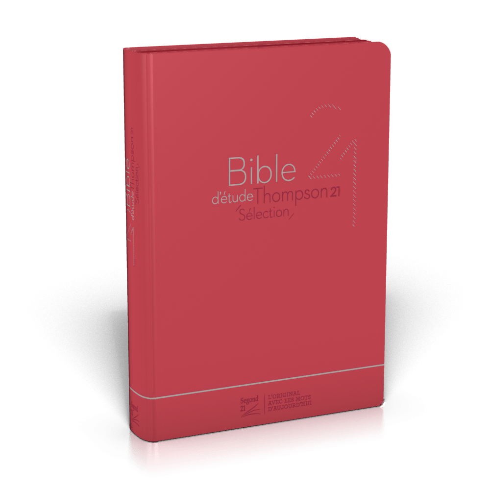 BIBLE SEGOND 21 D'ETUDE THOMPSON 21 SELECTION SOUPLE ROUGE ZIPPER