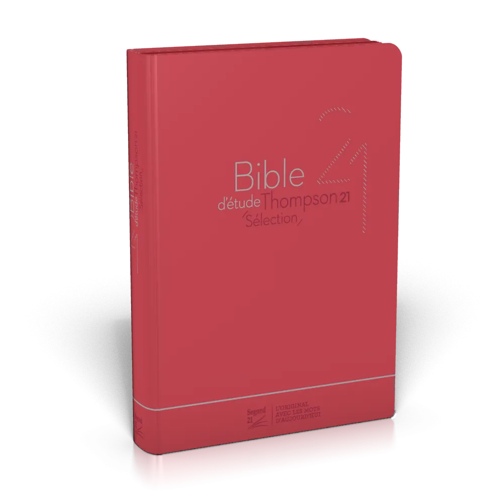 BIBLE SEGOND 21 D'ETUDE THOMPSON 21 SELECTION SOUPLE ROUGE ZIPPER