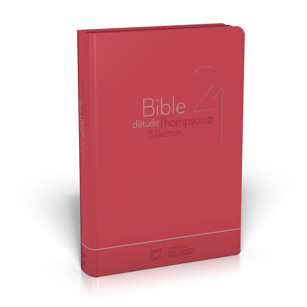 BIBLE SEGOND 21 D'ETUDE THOMPSON 21 SELECTION SOUPLE ROUGE ZIPPER