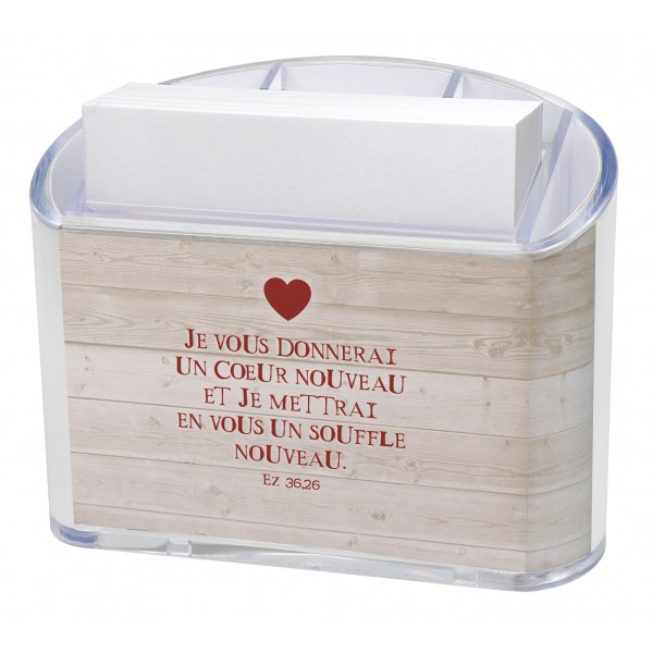 PORTE-CRAYONS BLOC NOTE MOT D'ORDRE 2017