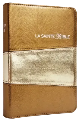 BIBLE SEGOND 1910 SIMILICUIR DOREE DUOTONE TRANCHE OR