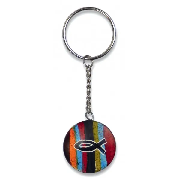 PORTE CLES ICHTUS EN STEATITE