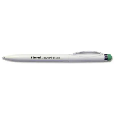 STYLO JONAS VERT AVEC BOUT TACTILE