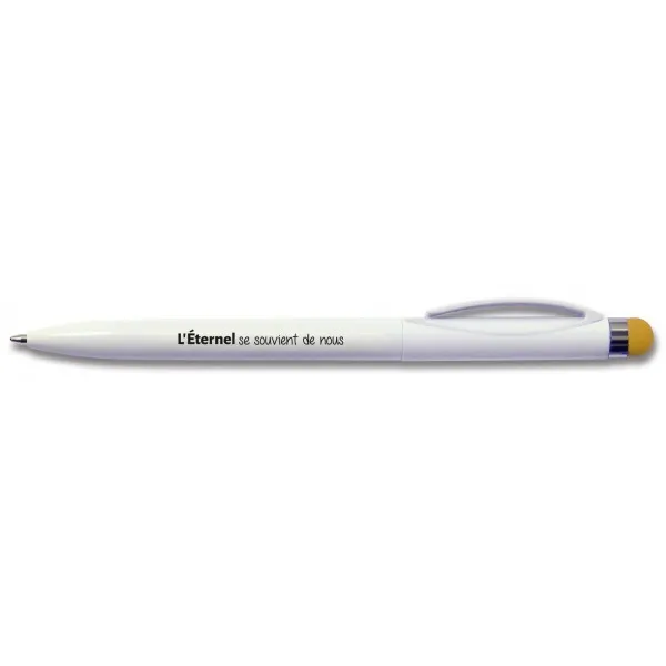 STYLO JONAS ORANGE AVEC BOUT TACTILE