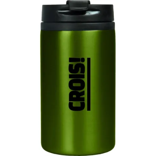 MUG ISOTHERME ACIER INOXIDABLE VERT "CROYEZ!"