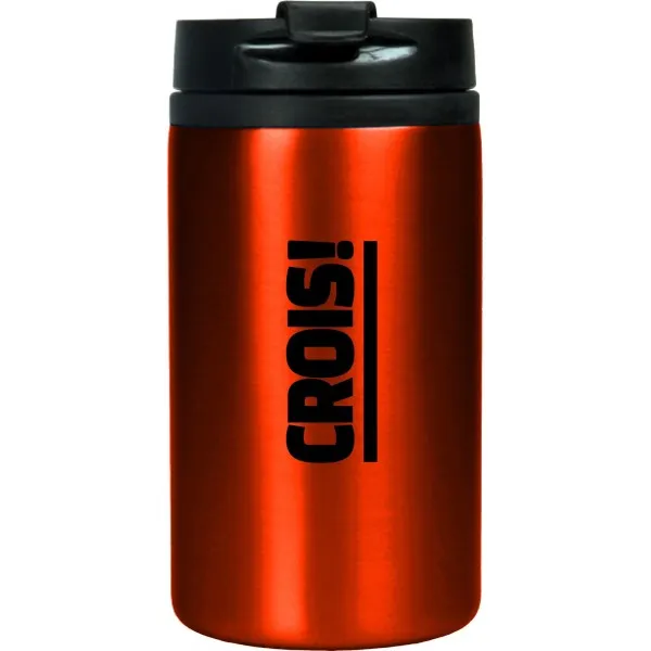 MUG ISOTHERME ACIER INOXIDABLE ROUGE "CROYEZ!"