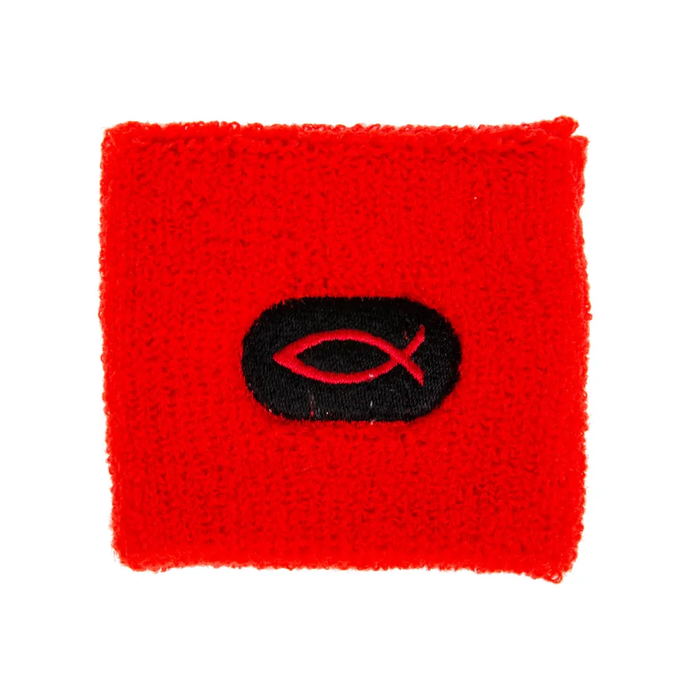 BRACELET ANTI TRANSPIRANT POUR LE SPORT ROUGE ICHTUS