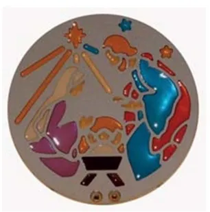 PETIT VITRAIL BOUGIE CRECHE PM887